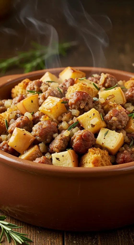 Savory Apple and Sausage Stuffing