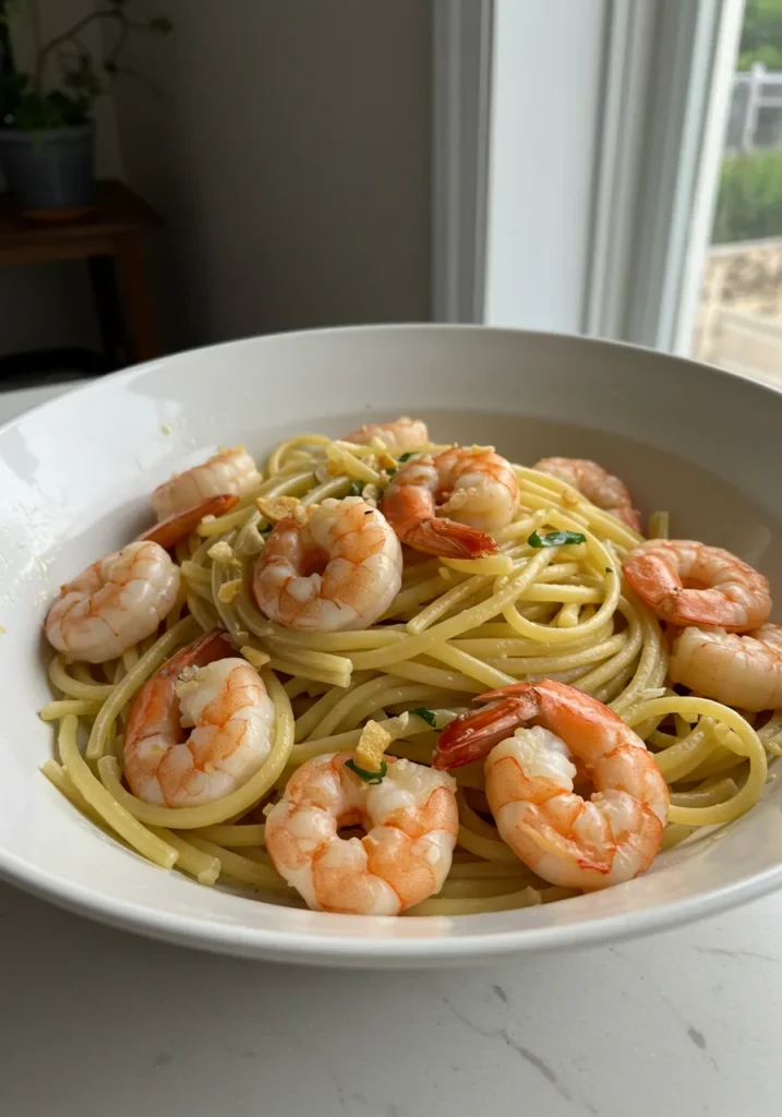 Shrimp Garlic Linguine Recipe