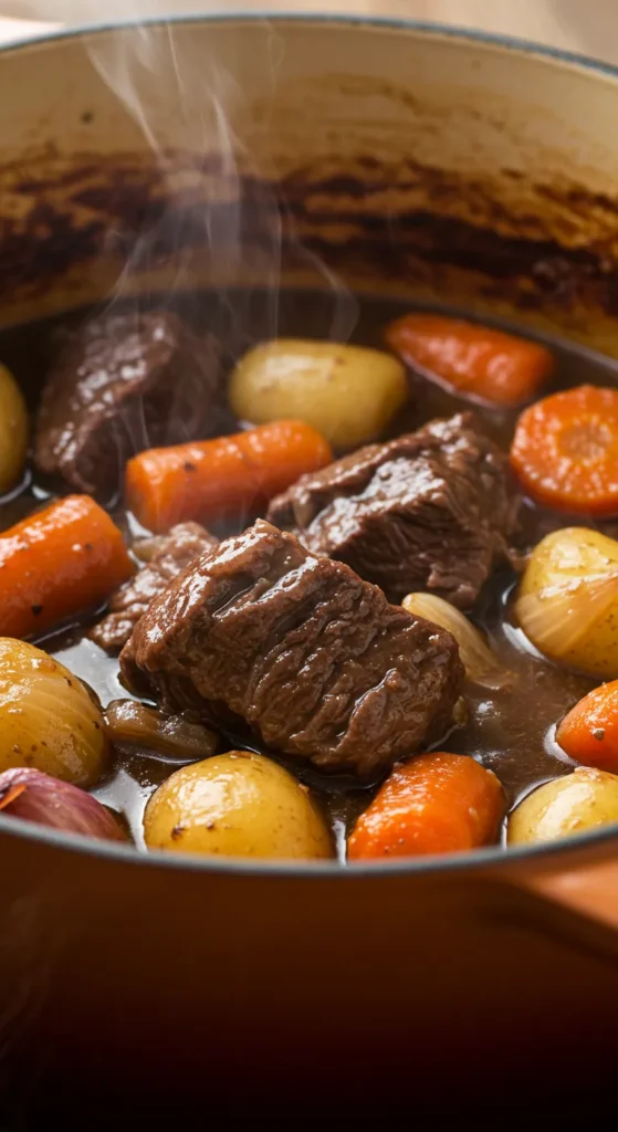 Slow-Cooked Beef Stew with Red Wine