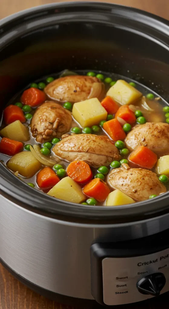Slow Cooker Chicken and Vegetable Stew