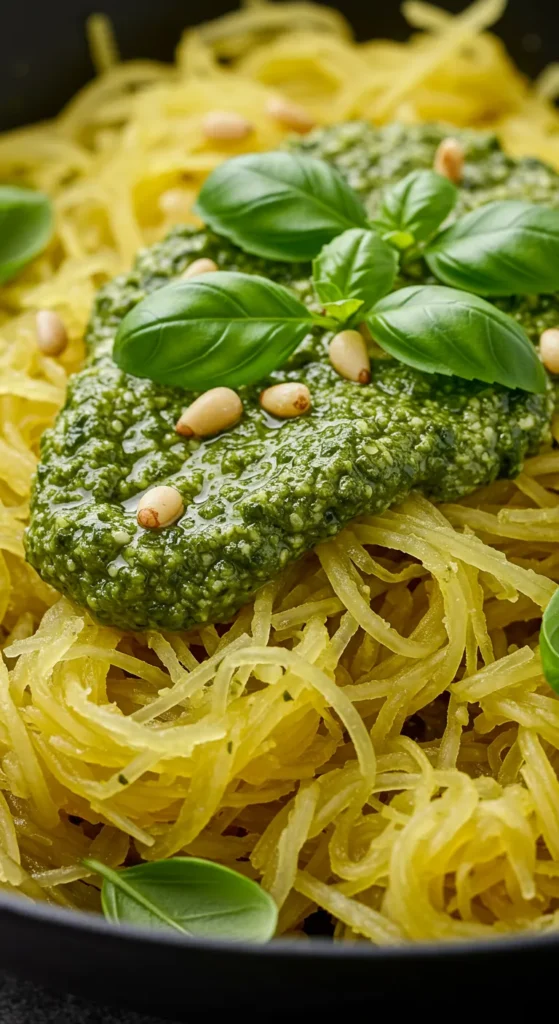 Spaghetti Squash with Pesto