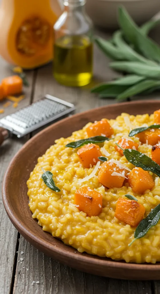 Speedy Butternut Squash & Sage Risotto