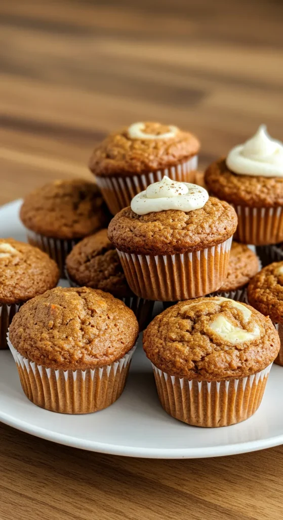 Spiced Carrot Cake Muffins