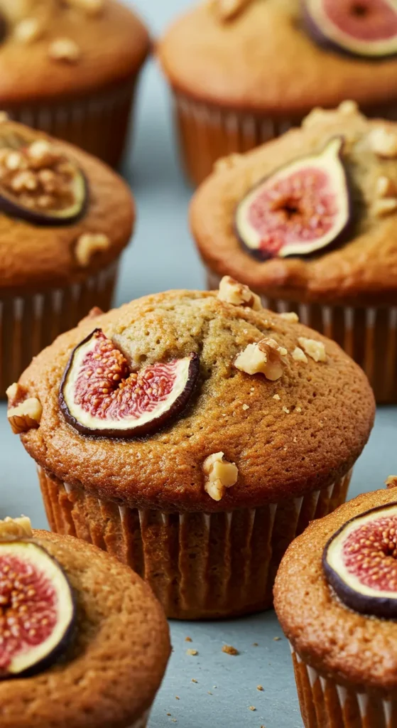 Spiced Fig and Walnut Muffins