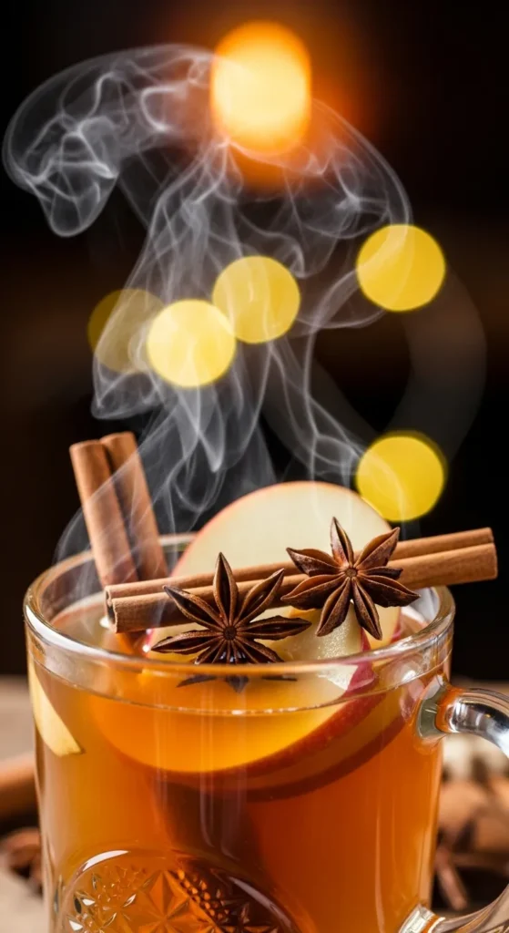 Spiced Hot Apple Cider Cocktai