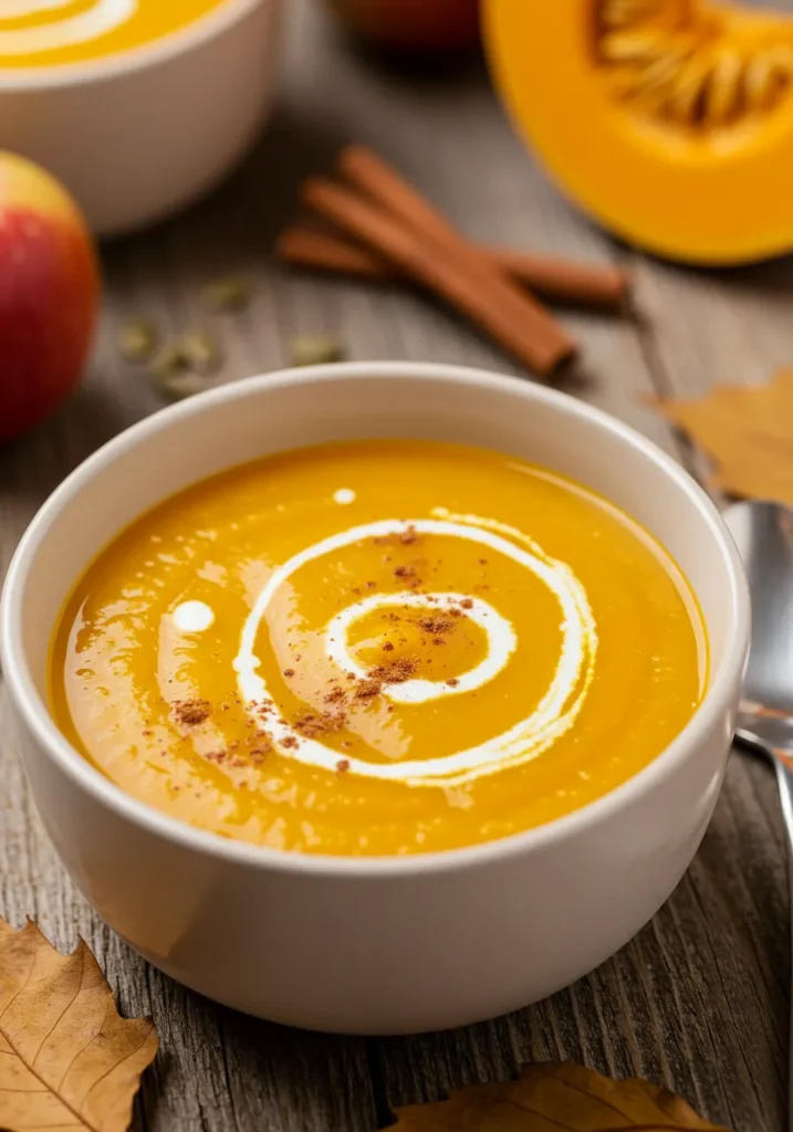 Spiced Pumpkin and Apple Soup