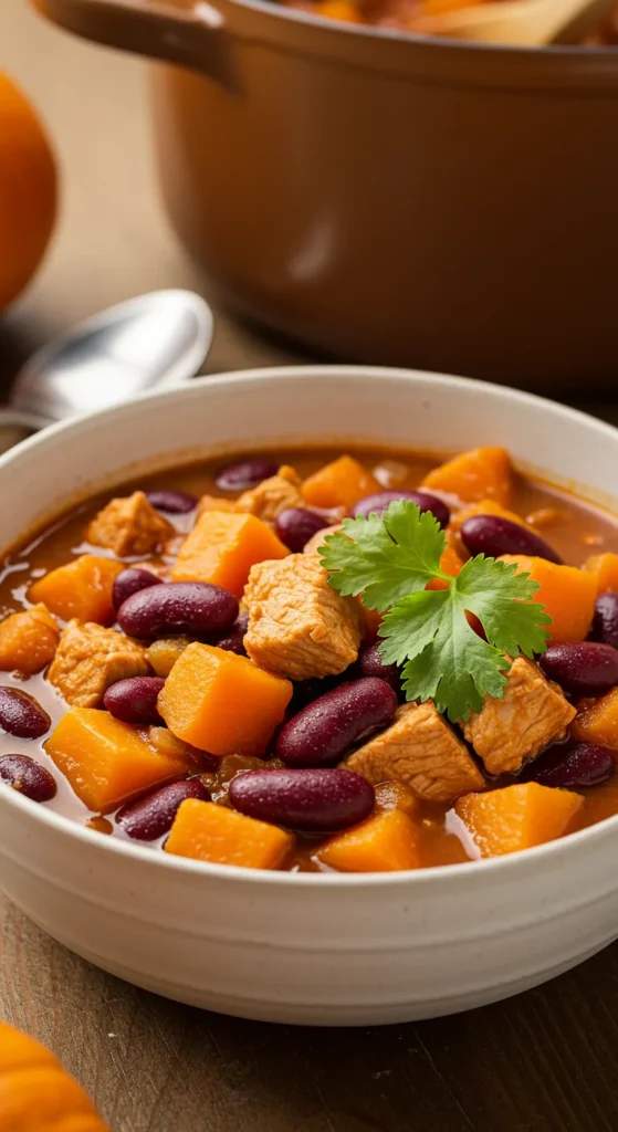 Spicy Pumpkin Turkey Chili