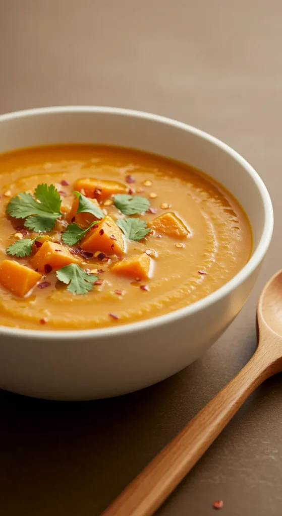 Spicy Sweet Potato Chipotle Soup