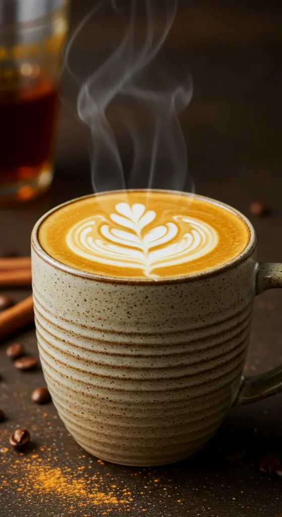 Spiked Chai Rum Latte (Alcoholic)