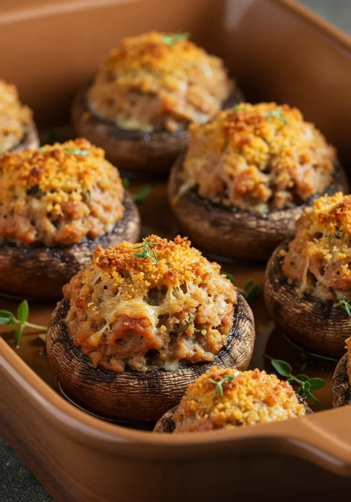 Stuffed Mushrooms with Sausage