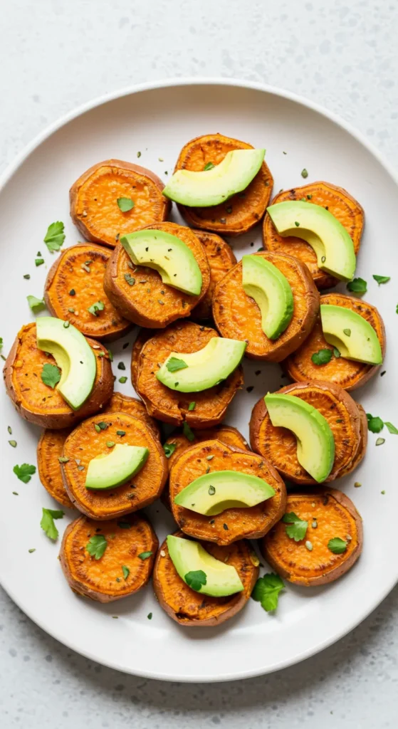 Sweet Potato Bites with Avocado
