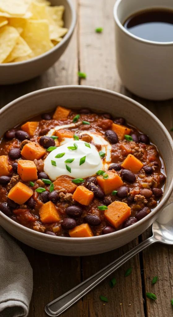 Sweet Potato Black Bean Chili