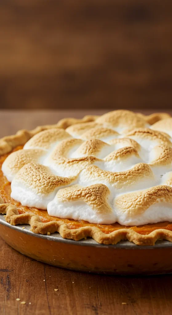 Sweet Potato Pie with Marshmallow Topping