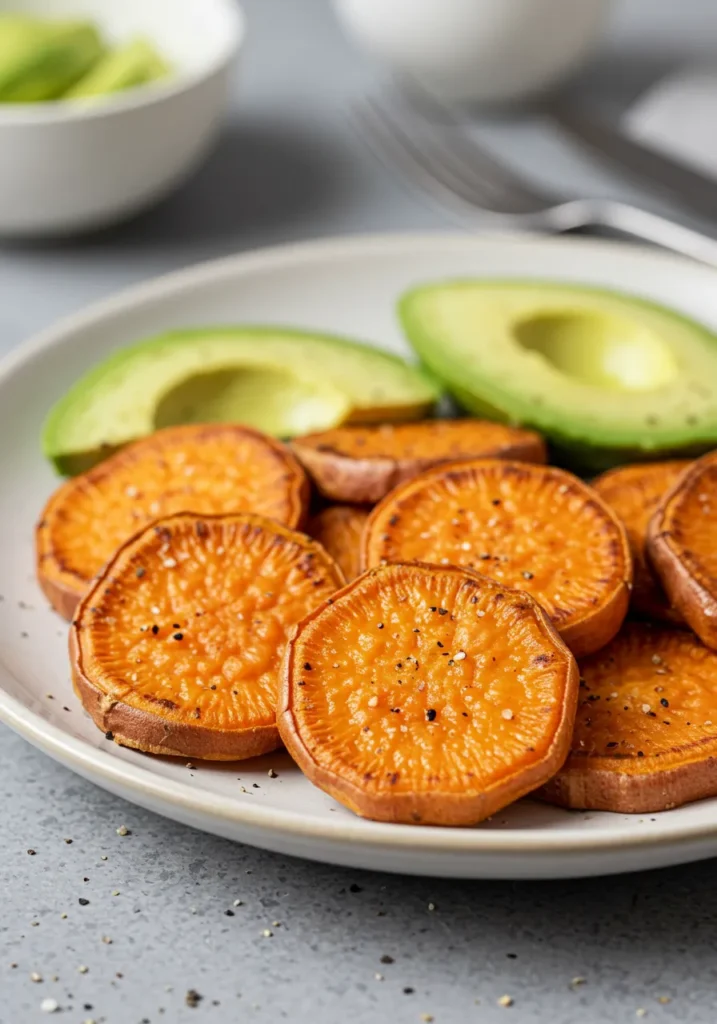 Sweet Potato Rounds with Avocado