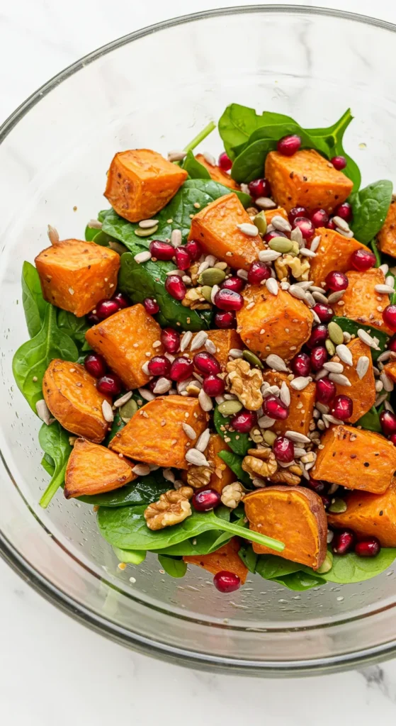 Sweet Potato & Spinach Salad