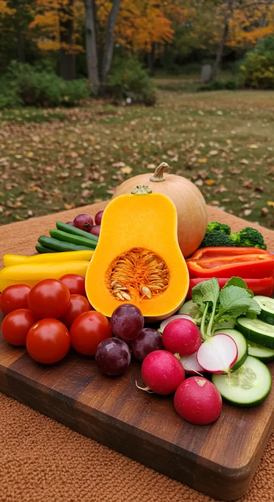 The Harvest Moon Veggie Board