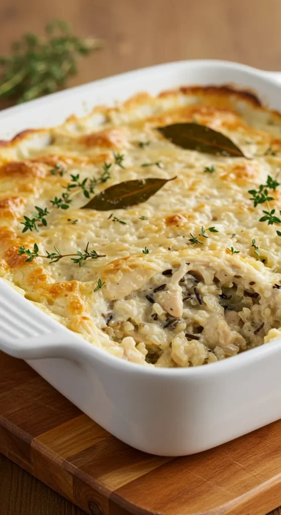 The Ultimate Creamy Chicken and Wild Rice Casserole