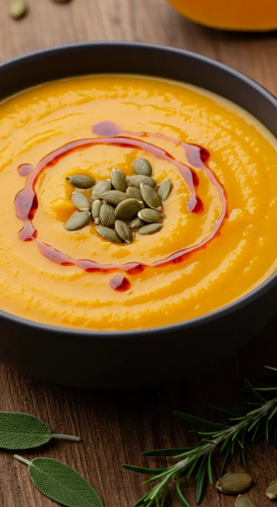 Velvety Pumpkin Soup with a Kick