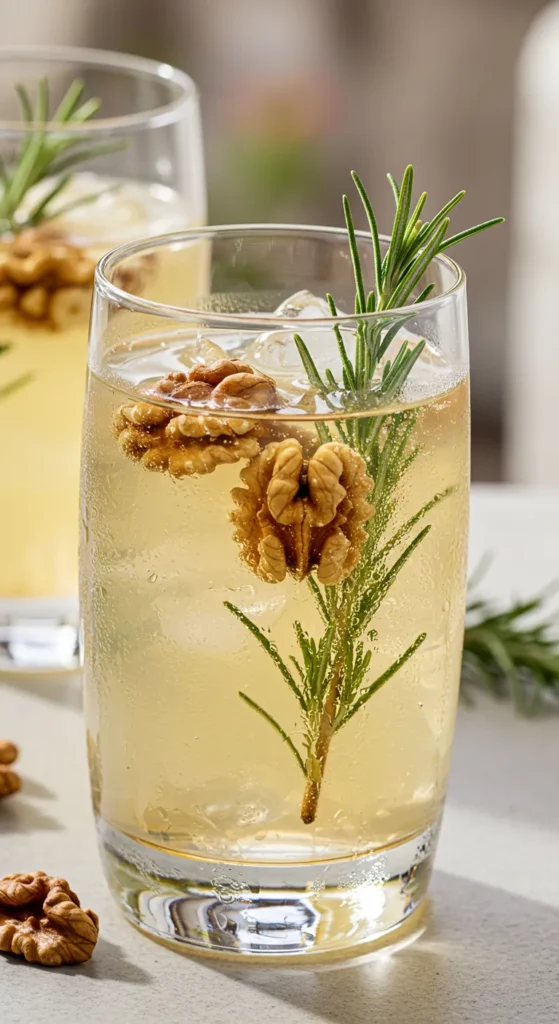 Walnut Rosemary White Sangria
