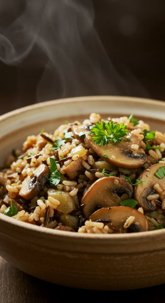 Wild Rice & Mushroom Pilaf