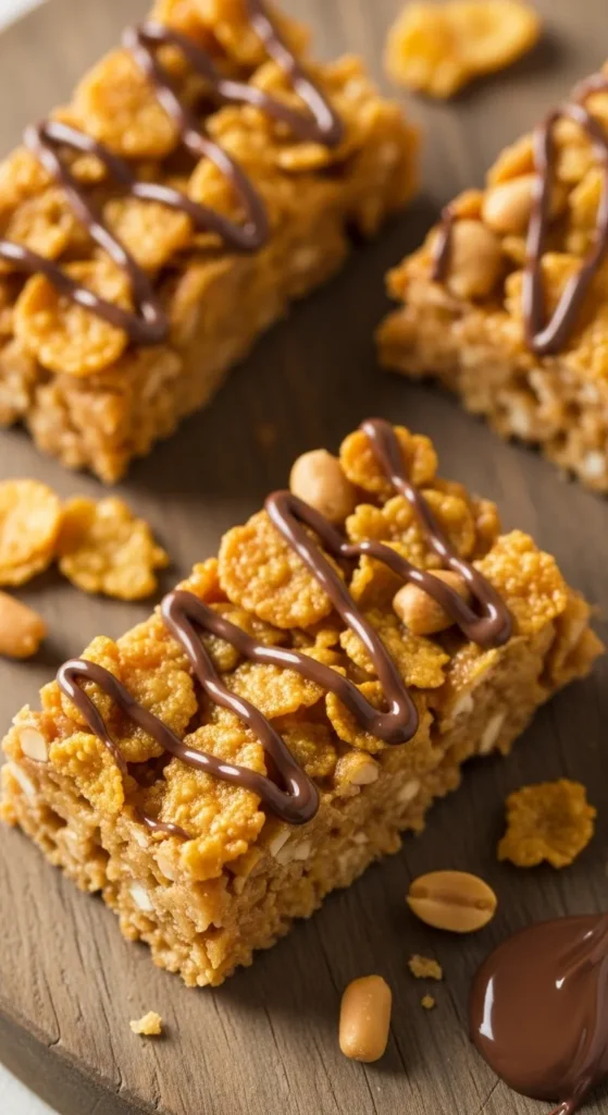 Peanut Butter Cornflake Bars