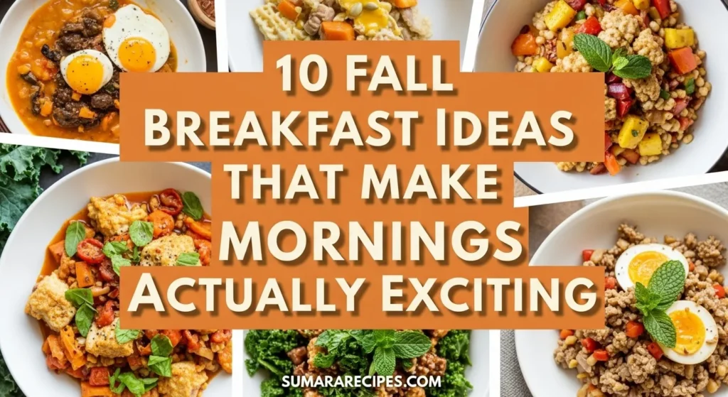 10 Fall Breakfast Ideas That Make Mornings Actually Exciting