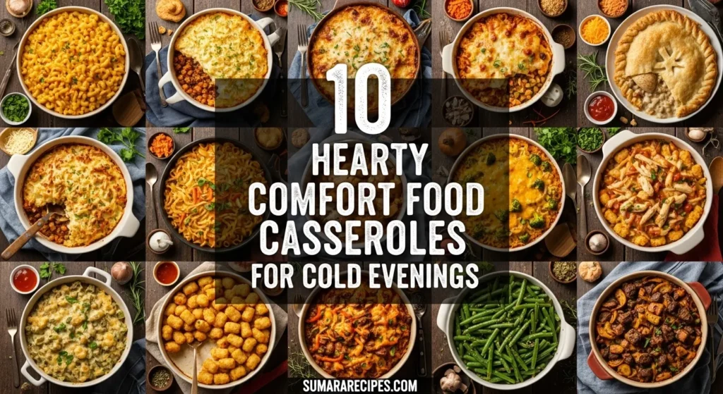 10 Hearty Comfort Food Casseroles for Cold Evenings