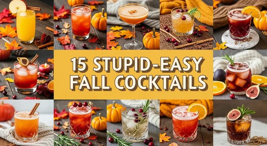 15 Stupid-Easy Fall Cocktails