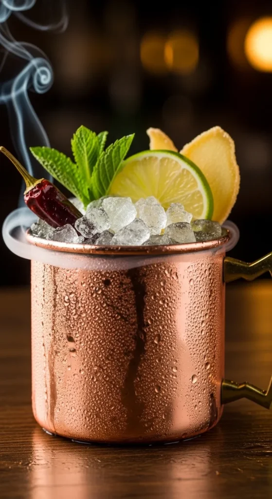 Smoky Chipotle Mezcal Mule with a Ginger Kick