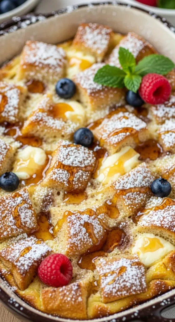 8. Maple French Toast Egg Casserole