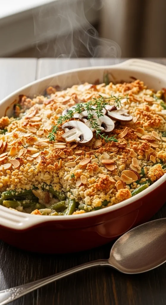 Almond-Crusted Green Bean Casserole