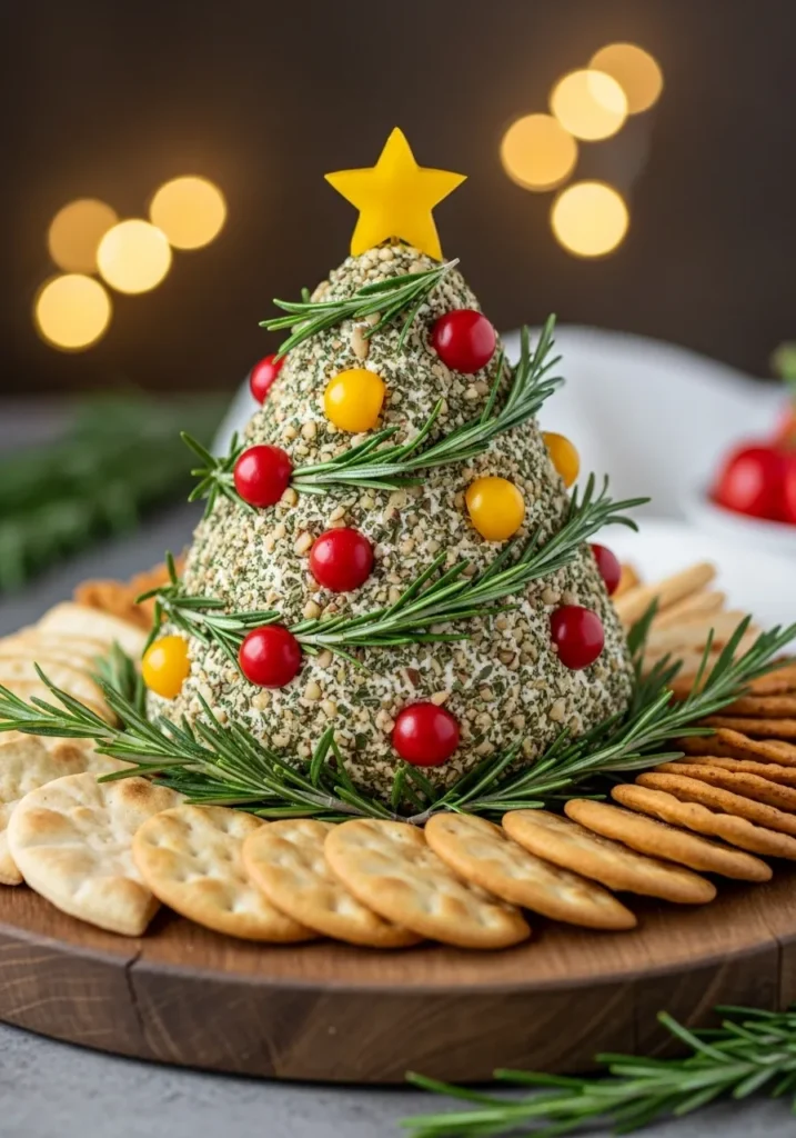 Antipasto Christmas Tree Cheese Ball