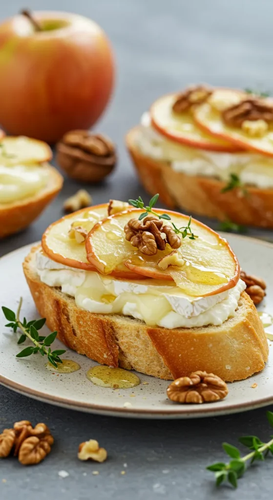 Apple Brie Crostini