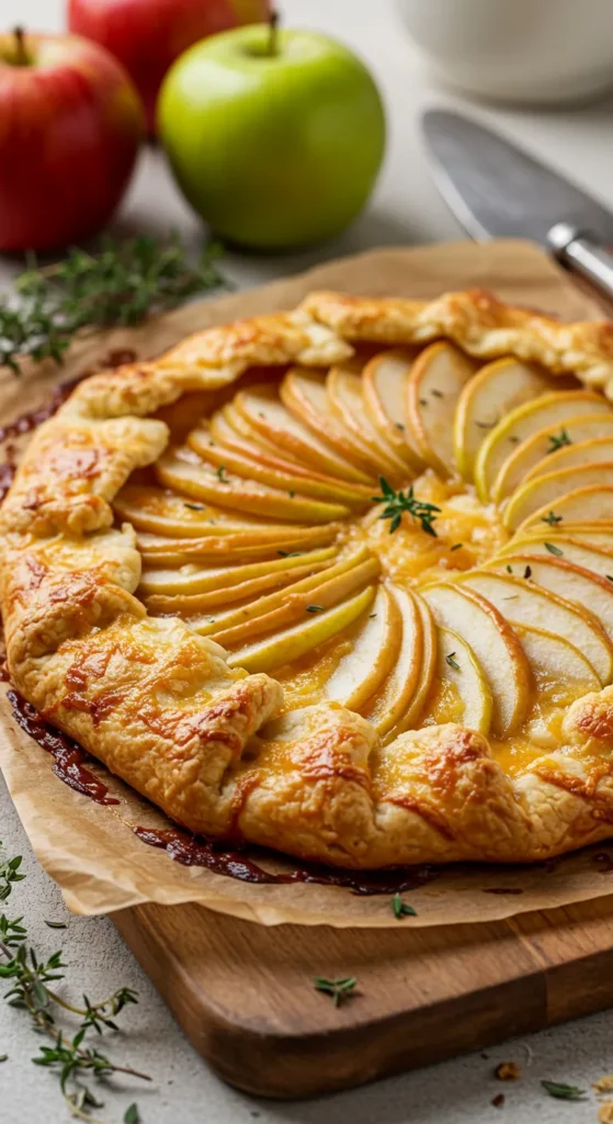 Apple Cheddar Galette