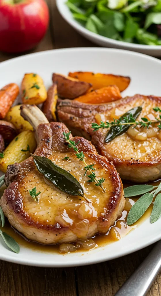 Apple Cider Glazed Pork Chops