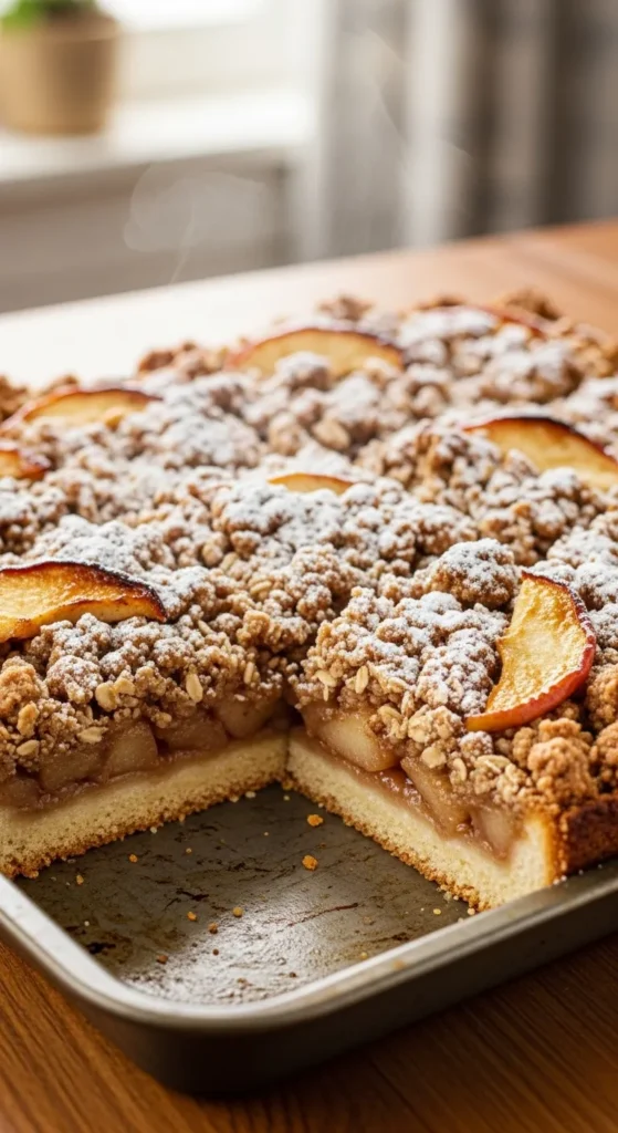 Apple Crisp Bars with a Crunchy Crust and Crumbly Topping