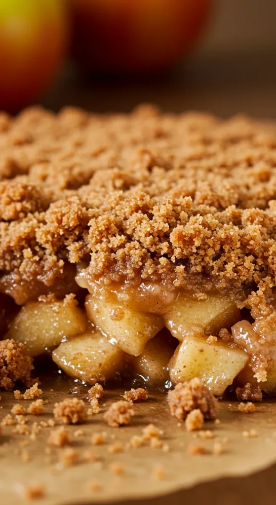 Apple Crisp with Ginger Snap Crumble