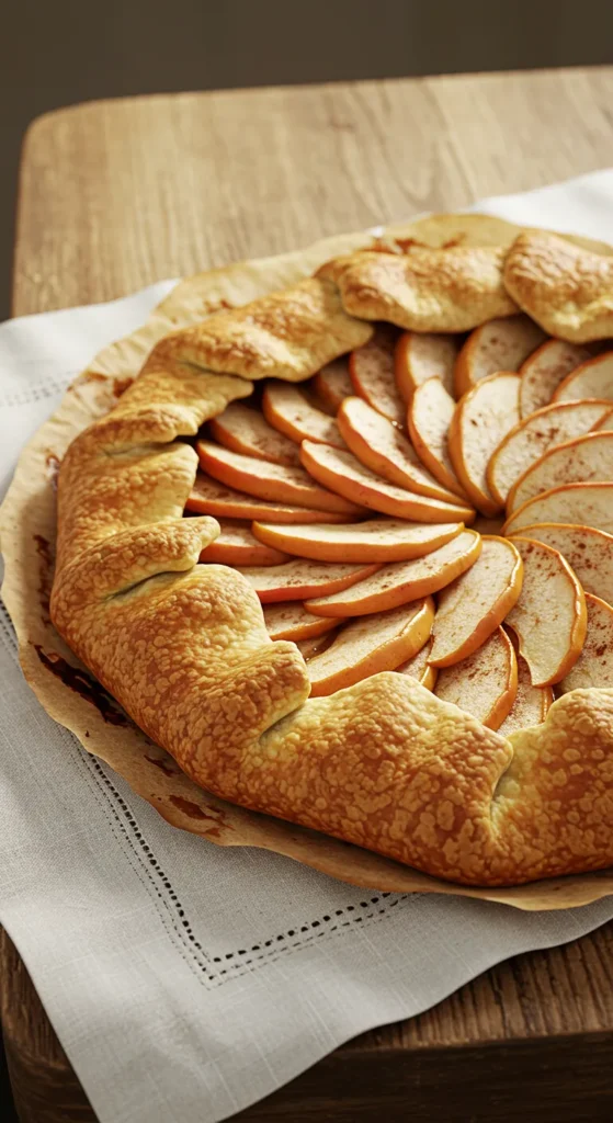 Apple Galette with Rustic Charm