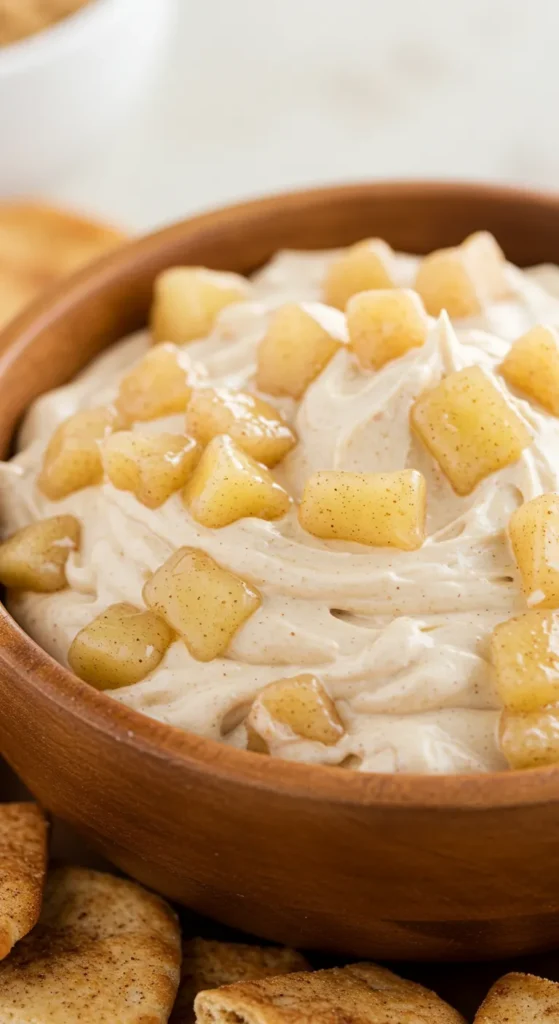 Apple Pie Dip with Cinnamon Pita Chips