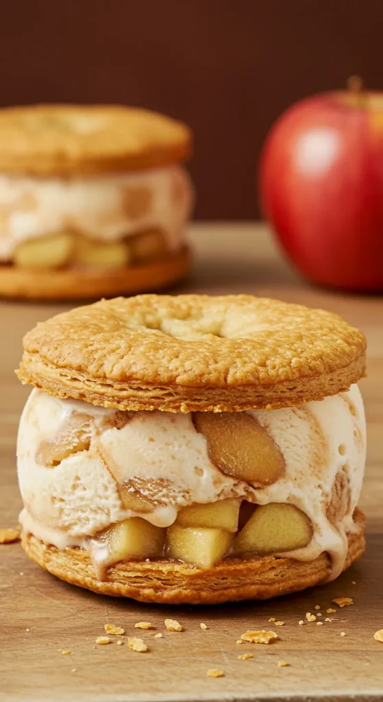 Apple Pie Ice Cream Sandwiches