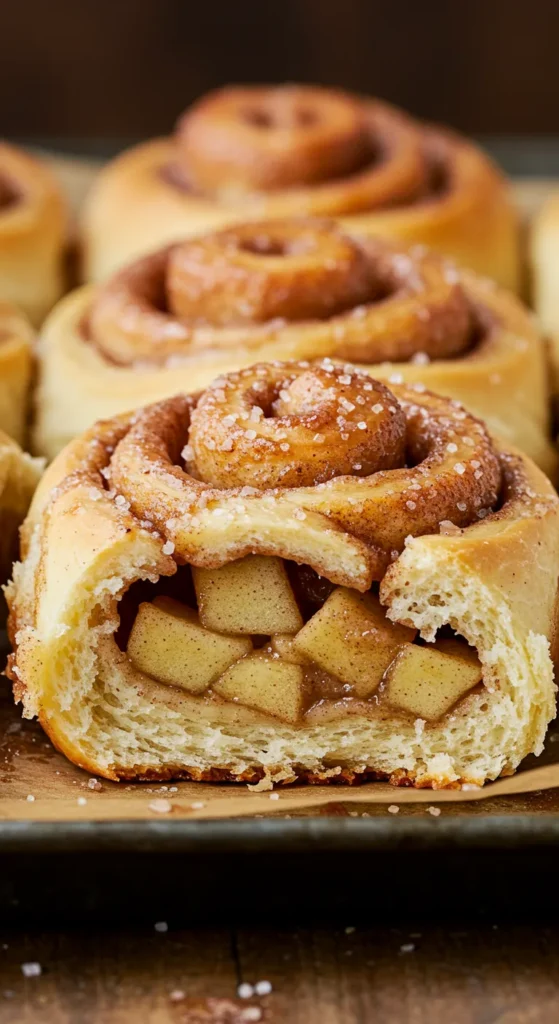 Apple Pie Stuffed Cinnamon Rolls