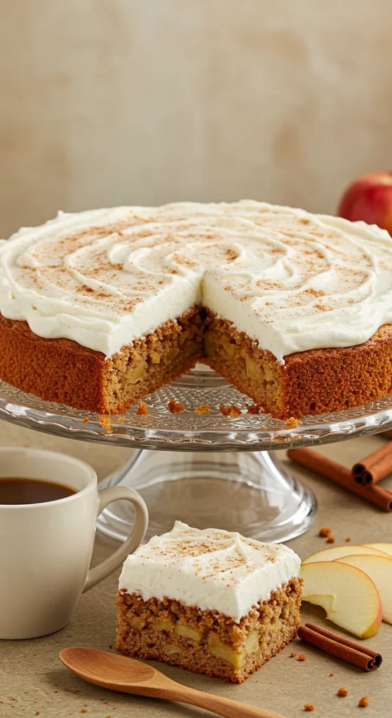 Apple Spice Sheet Cake with Cream Cheese Frosting