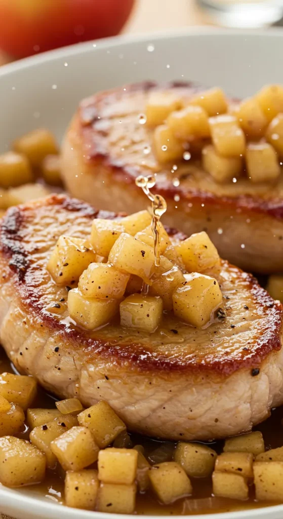 Apple Stuffed Pork Chops