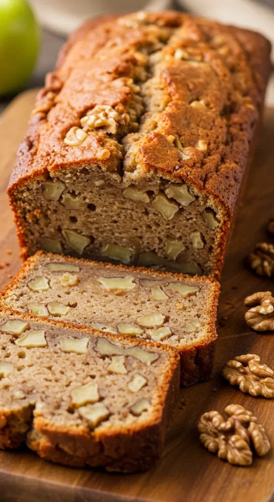 Apple Walnut Loaf Cake