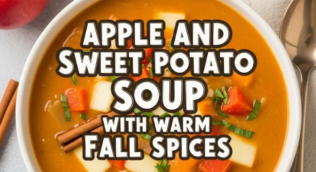 Apple and Sweet Potato Soup with Warm Fall Spices
