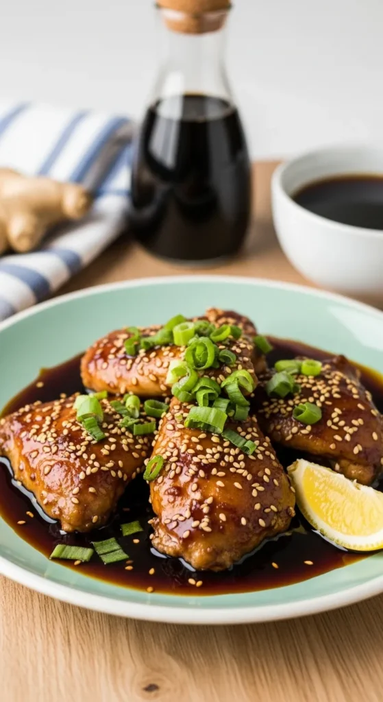 Asian-Inspired Bourbon Chicken with Soy and Ginger