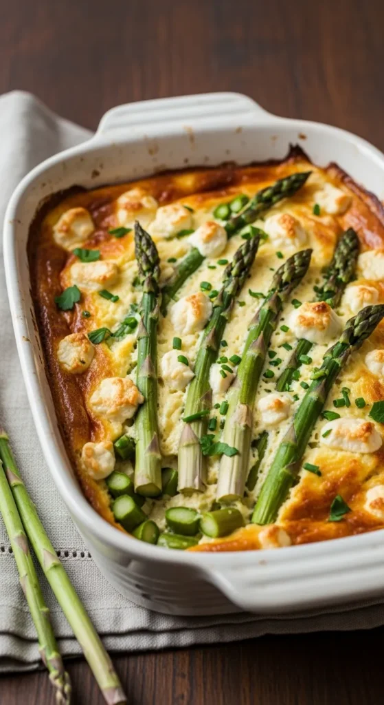 Asparagus & Goat Cheese Fancy-Pants Casserole