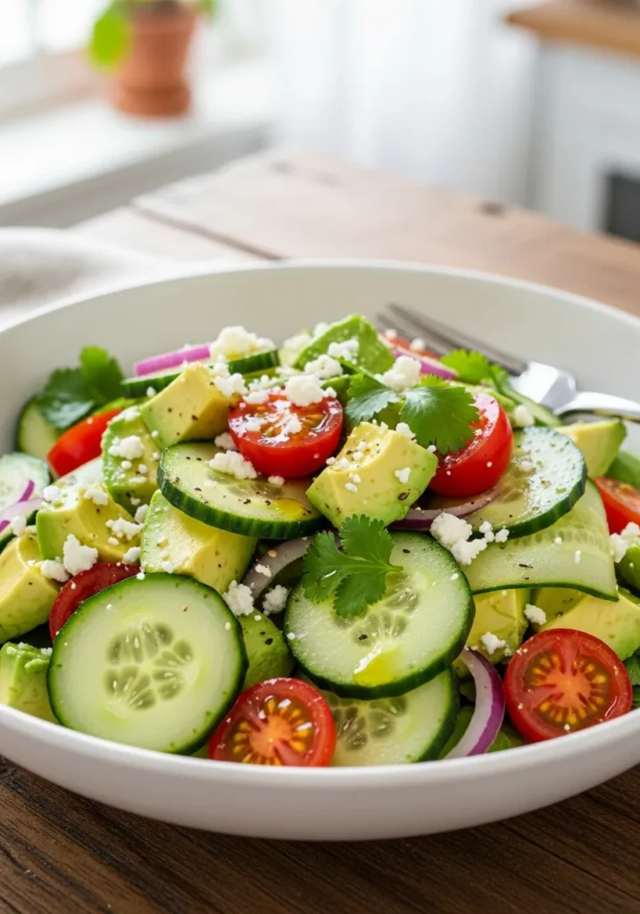Avocado Cucumber Salad