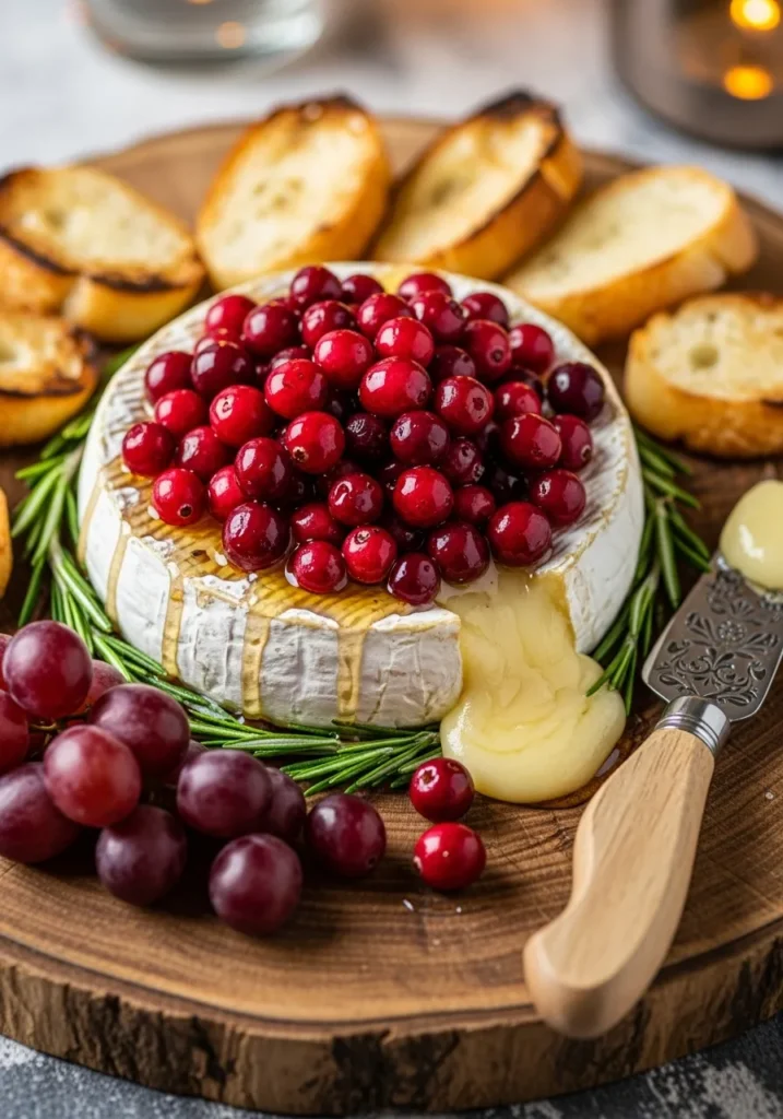 Baked Brie with Cranberries
