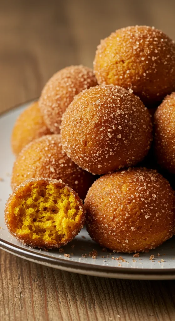 Baked Pumpkin Donut Holes